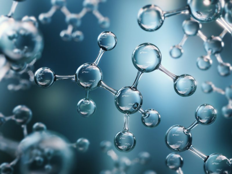 3D rendering of molecular structures